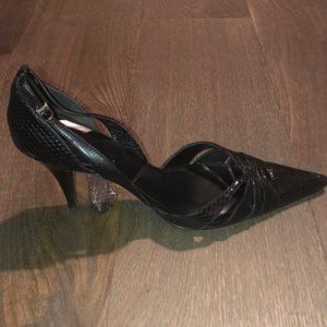 Dior black low heels